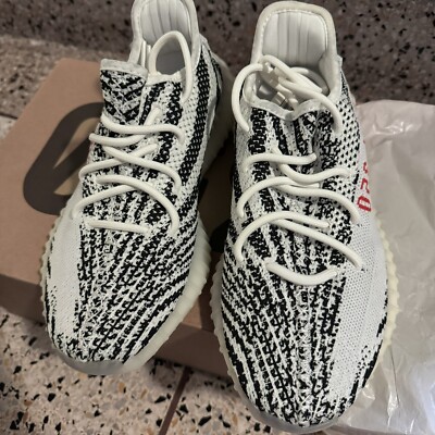 Adidas Yeezy Boost 350 V2 Zebra White Black Red Sneaker CP9654