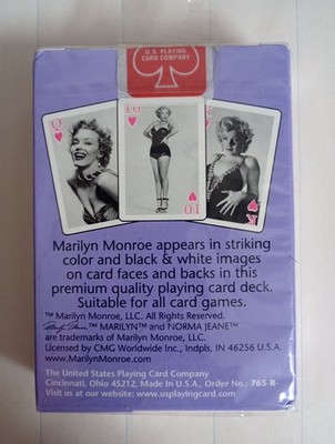 Vintage NEW Sealed Bicycle Brand Marilyn Monroe US Playing Card Co