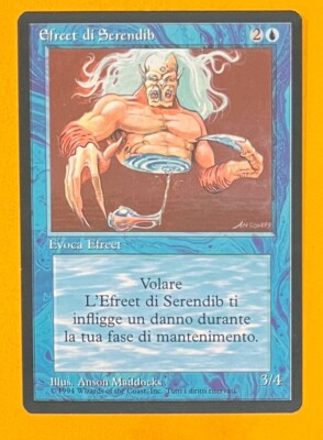 MTG SERENDIB EFREET (Italian) Revised FBB (OldManMTG 008-908) | eBay