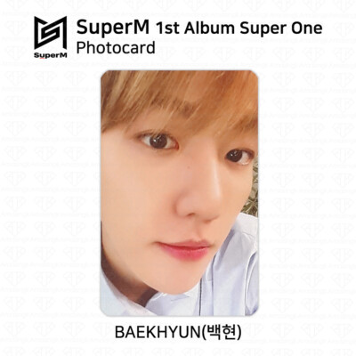 SuperM 1st Album Super One Photocard Baekhyun Taeyong Mark Lucas
