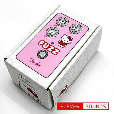 Fender Hello Kitty Fuzz Pink Guitar Effect Pedal Fender x Hello