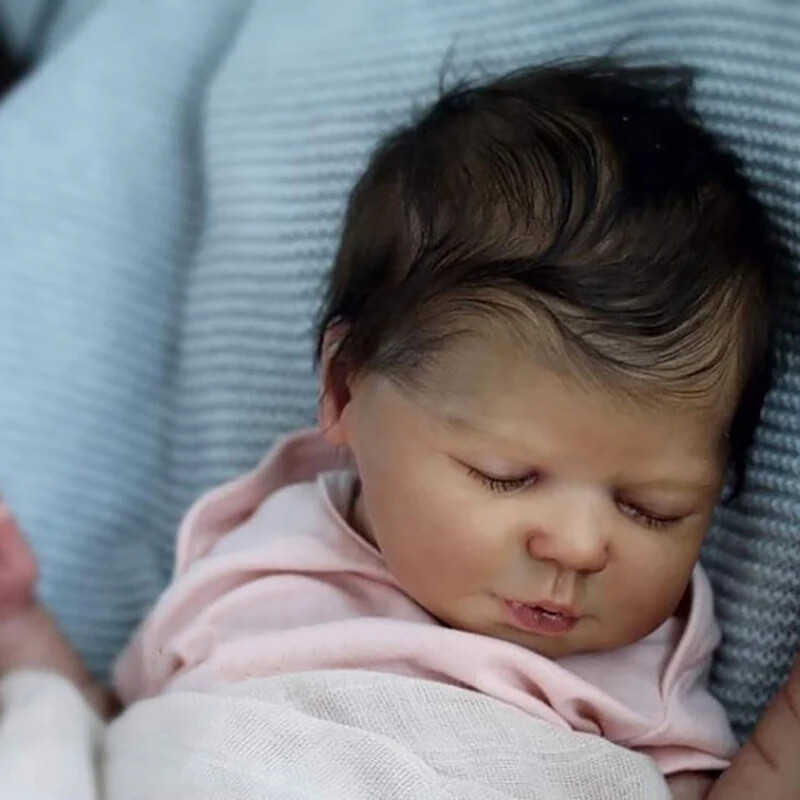 19in Reborn Baby Dolls Kit Lifelike Valentina with Veins Cloth