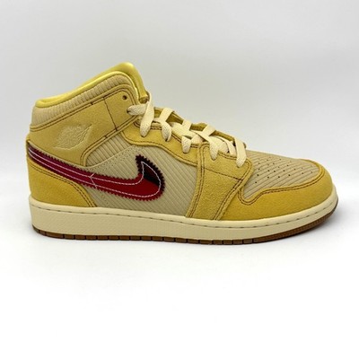 Air Jordan 1 Mid SE BG French Fries Sz Youth 7Y / 8.5 W New IB7405