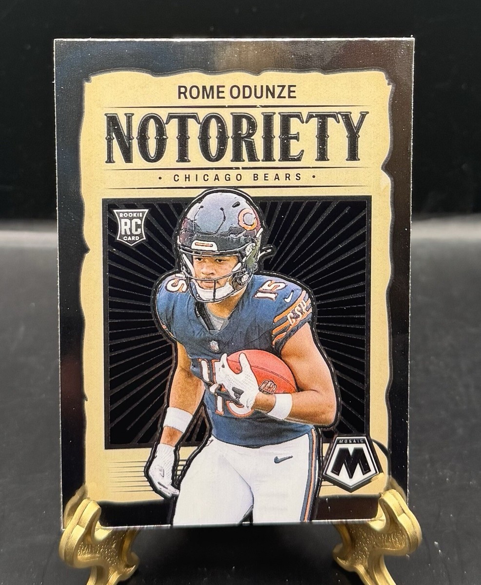 Rome Odunze 2024 Panini Mosaic NOTORIETY ROOKIE Chicago Bears RC