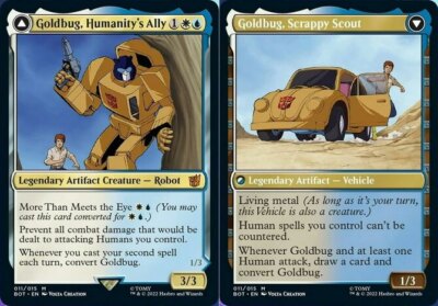 Goldbug, Humanity's Ally // Goldbug, Scrappy Scout x1 NM Magic the