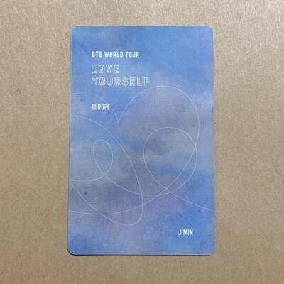 BTS JIMIN Love Yourself World Tour Europe DVD Official Photocard