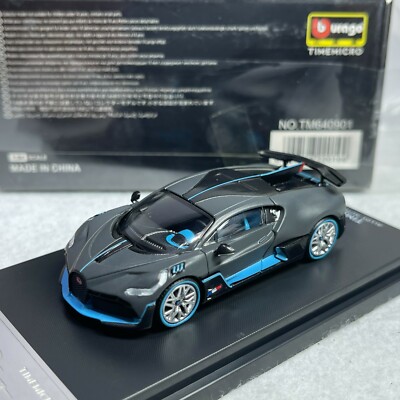 1/64 Time Micro X Burago Bugatti DIVO Matt Black 2020 TM640901 | eBay