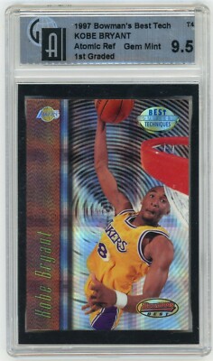 KOBE BRYANT 1997-98 BOWMAN'S BEST TECH #T4 ATOMIC REFRACTOR GAI