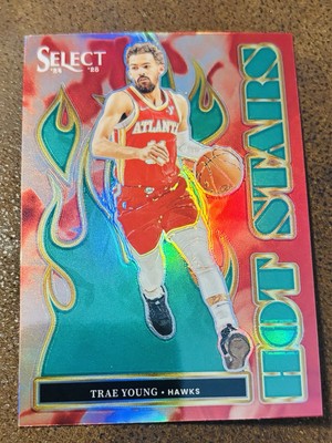 2024-25 Panini Select Trae Young HOT STARS INSERT RED PRIZM