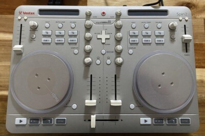 Vestax Spin 2 DJ Turntable Mixer Portable Controller Silver