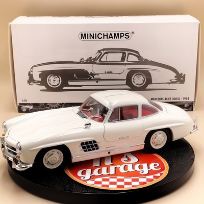 MINICHAMPS 1/18 Mercedes-Benz 300 SL 1954 White 180039006 Diecast