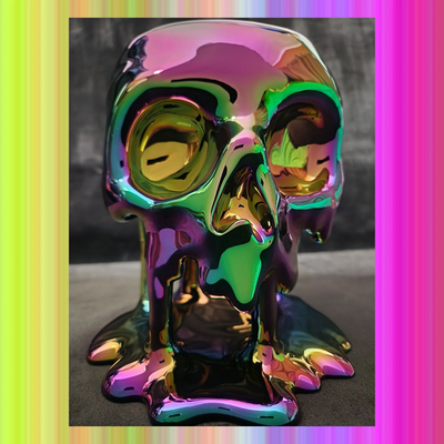 Bath & Body Works Exclusive 💀DRIPPING SKULL PEDESTAL💀 3-Wick