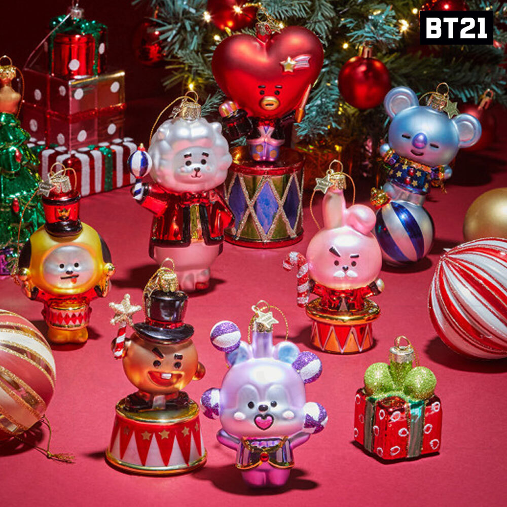 BTS BT21 Official Authentic Goods Vondels Holiday Ornament +