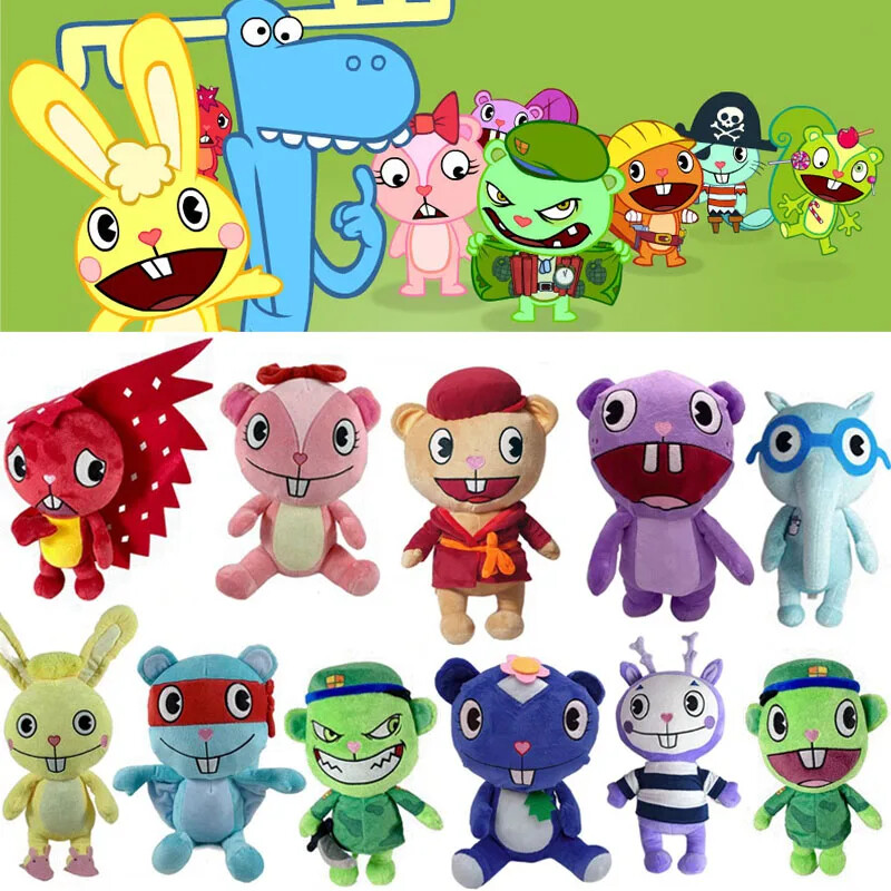 Happy Tree Friends Plush Toys Nutty Flippy Handy Flaky Shifty