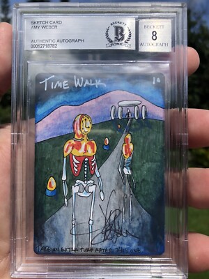 TIME WALK, ARTIST SKETCH, MAGIC MTG, POWER 9, AMY WEBER, BAS 8! | eBay