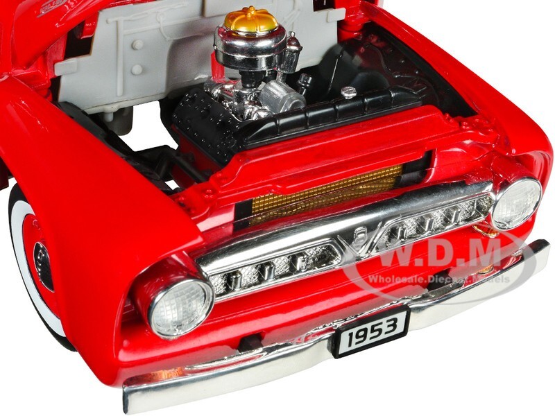 1953 FORD F-100 PICKUP RED 1/18 DIECAST MODEL BY ROAD SIGNATURE