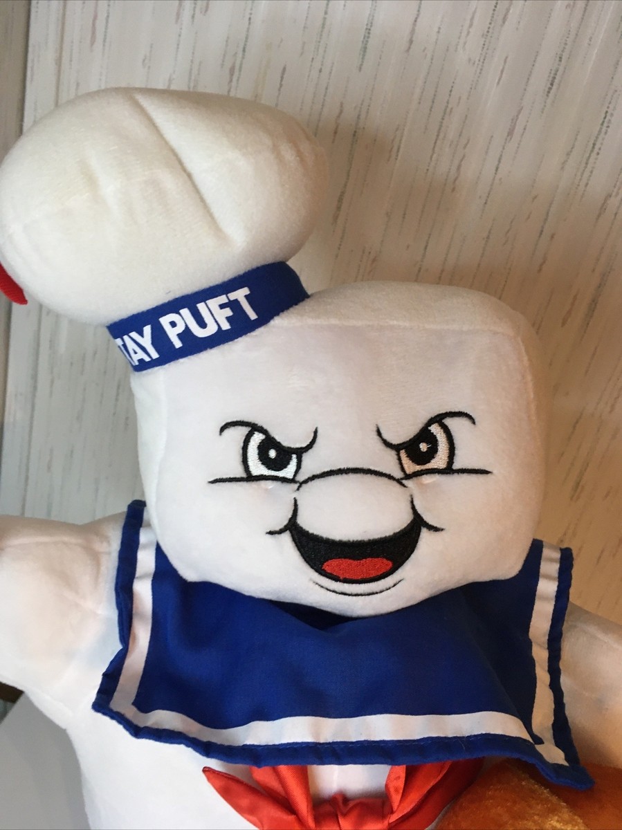 Ghostbusters Halloween Stay Puft Marshmallow Man Holding Pumpkin