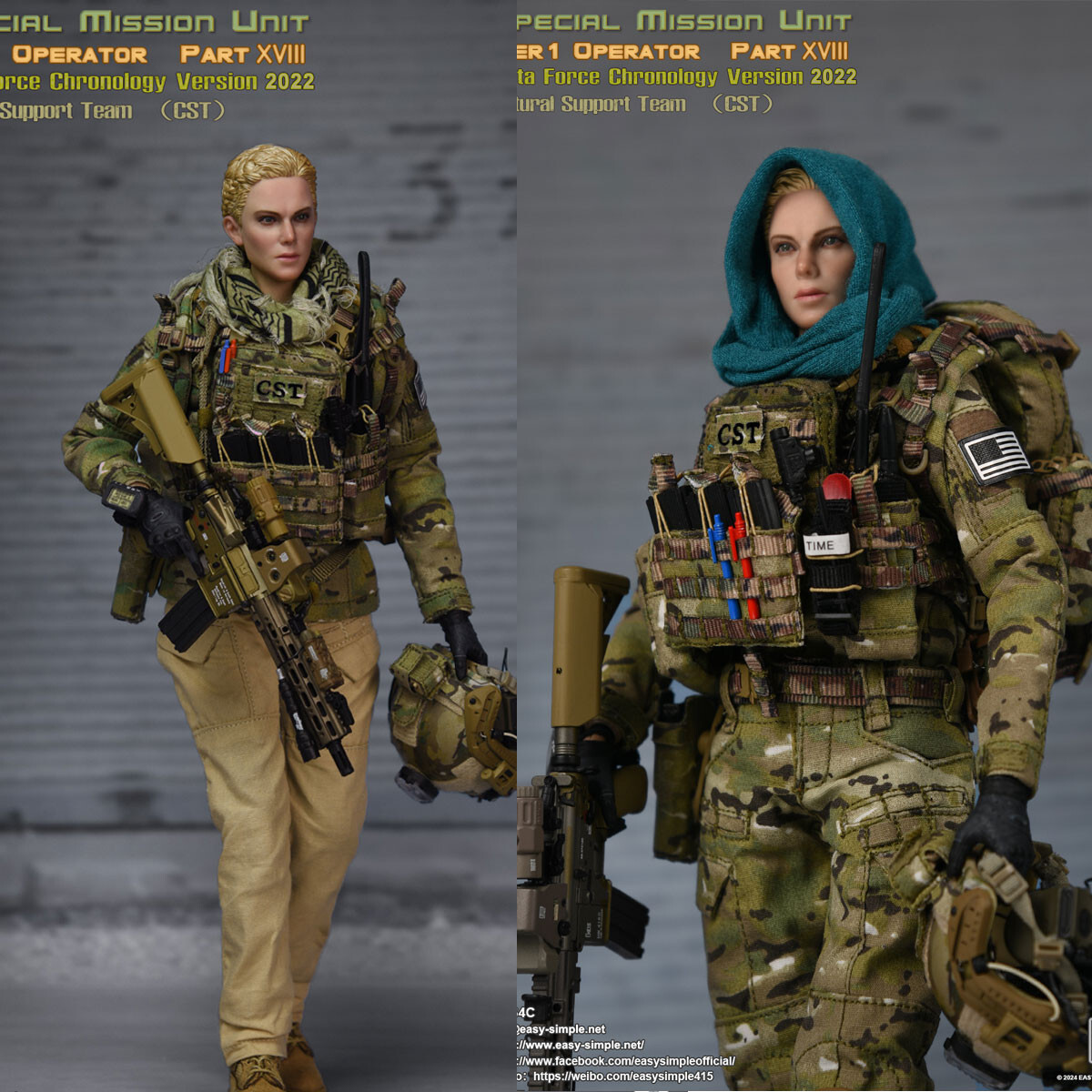 Easy&Simple CST Special Mission Unit Operator Soldier 1/6 Scale