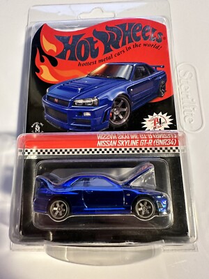 Hot Wheels RLC Nissan Skyline GTR R34 Blue GT-R #5768/12500 | eBay