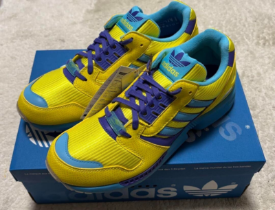 atmos × adidas Originals ZX8000 G-SNK10 URA Yellow Blue JQ2580 | eBay