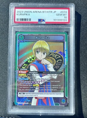 PSA 10 Union Arena Hunter x Hunter Kurapika UE02BT/HTR-1-074 SR