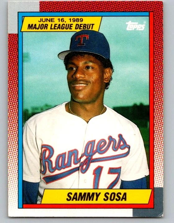 Topps Sammy Sosa Rookie Baseball Sports Trading Cards