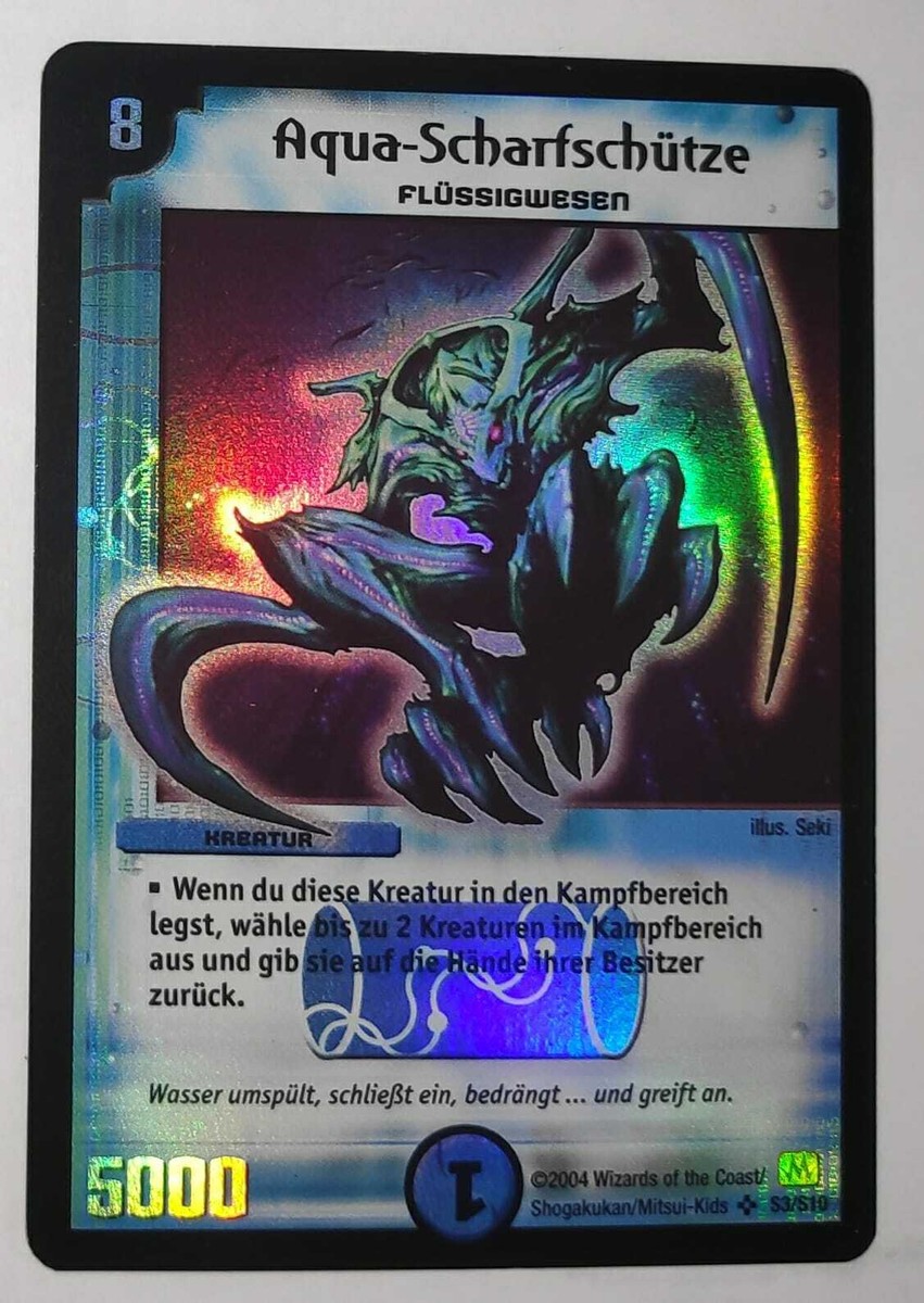 Aqua Sniper (Aqua-Scharfschutze) DUEL MASTERS ORIGINAL HOLO German