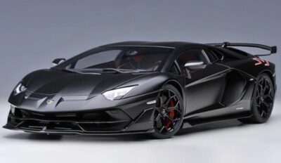 79219 AUTOart 1:18 Lamborghini Aventador SVJ Matte Black model car