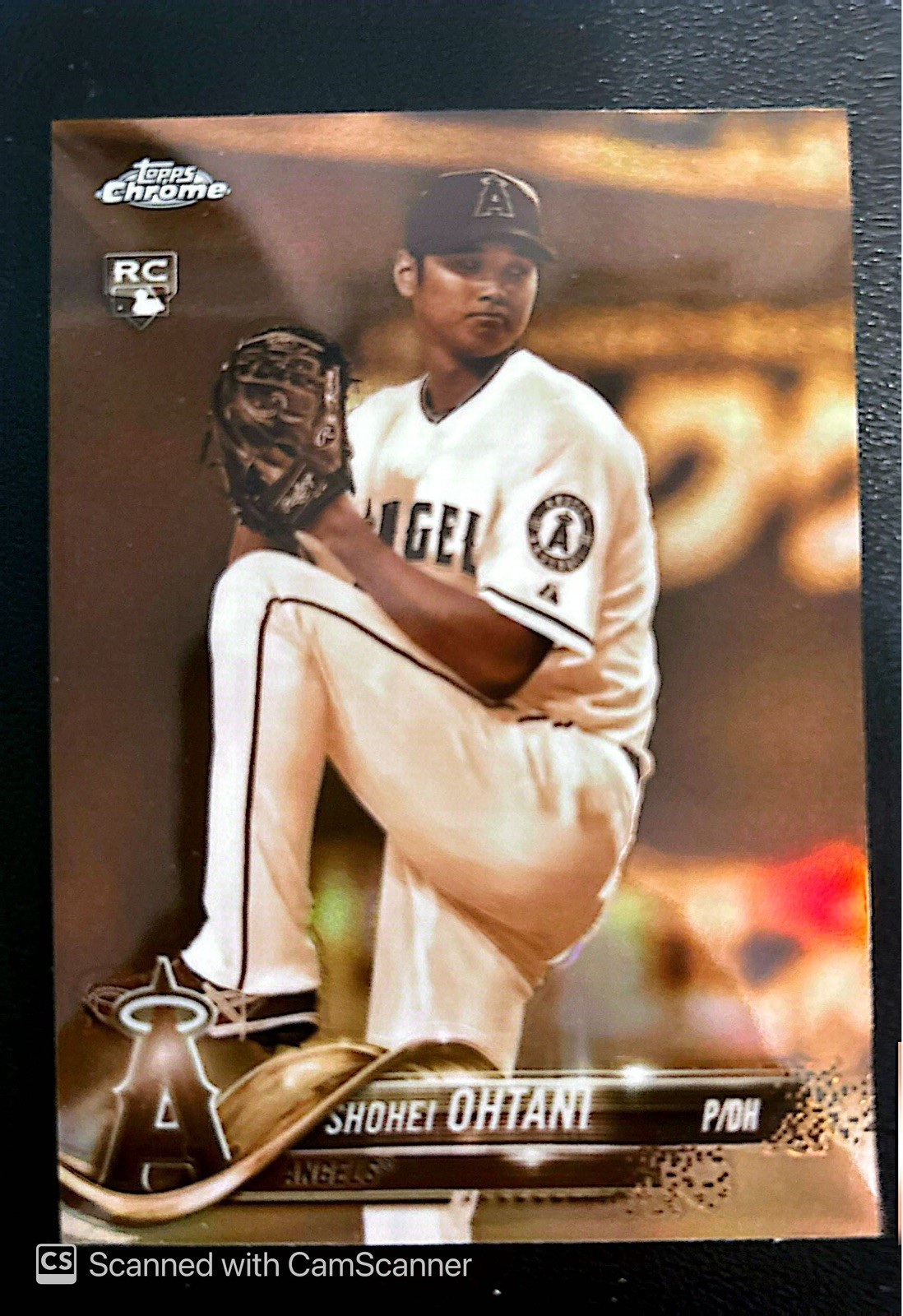 Shohei Ohtani 2018 Topps Chrome #150 Sepia Refractor (Pitching