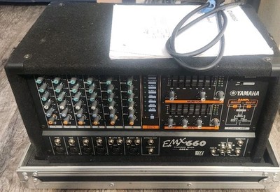 YAMAHA EMX660 Powered Mixer - 2 AMPS (300w + 300w) WITH ROAD READY