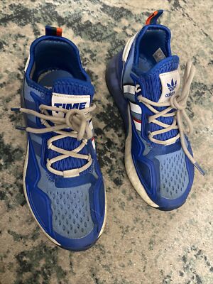 Adidas Ninja ZX 2K Boost FZ1883 Kids Running Shoe - Size 4.5 Blue