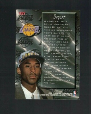 Kobe Bryant 1996-97 Fleer Metal #137 Rookie RC Fresh Foundation LA