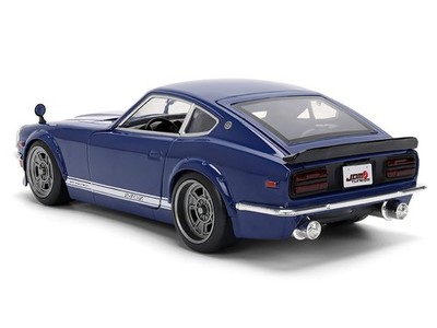 JADA JDM TUNERS 1972 DATSUN 240 Z 1/24 DIECAST MODEL CAR BLUE