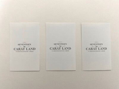 2017 Seventeen in CARAT LAND Official Fan Club Carat 1st Fan