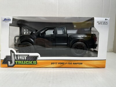 JADA JUST TRUCKS 2017 FORD F150 RAPTOR PICKUP TRUCK MATTE BLACK 1