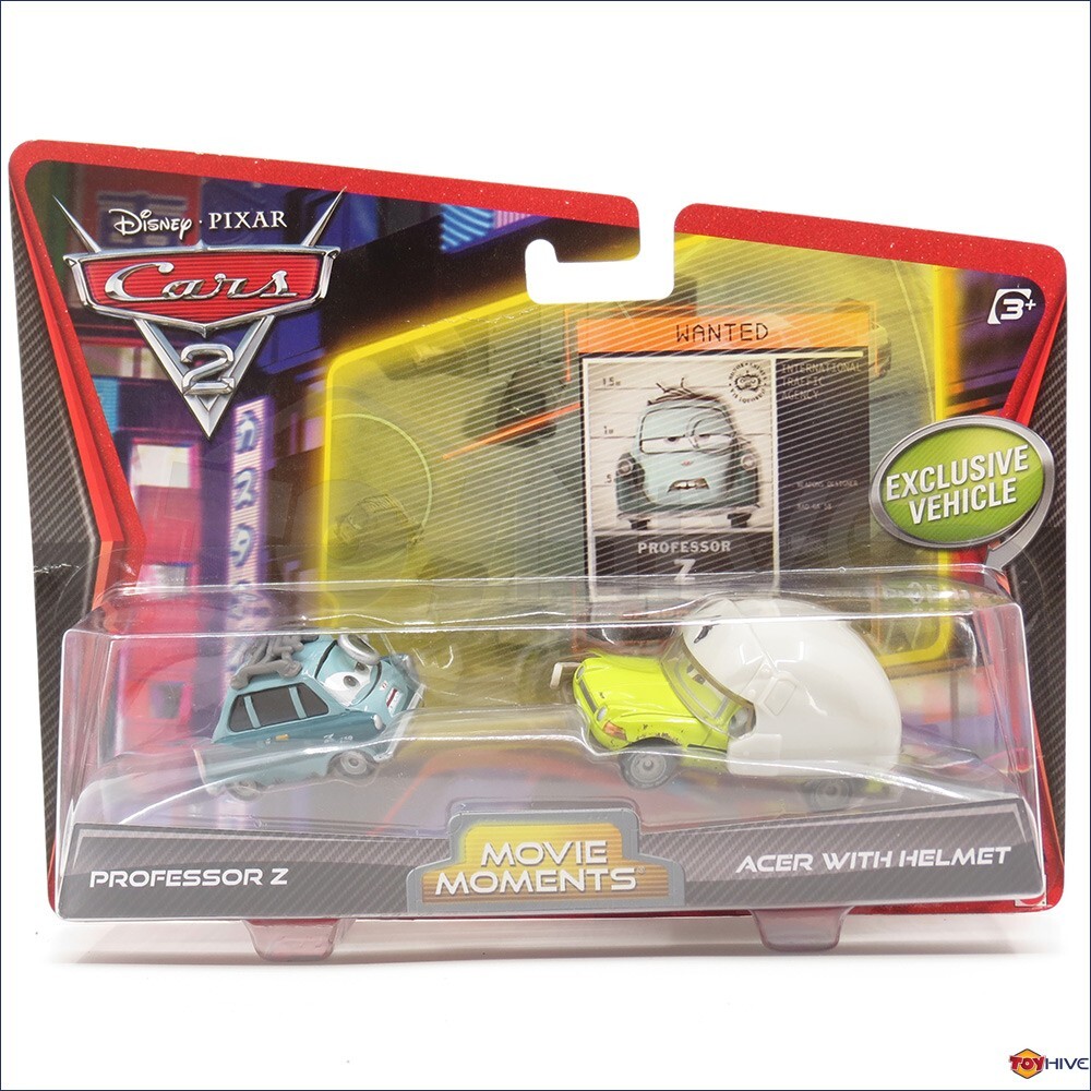Disney Pixar Cars Movie Moments Professor Z and Acer with Helmet