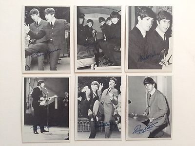 VINTAGE 1964 TOPPS BEATLES 3RD SERIES B&W SIGNATURE TRADING CARDS