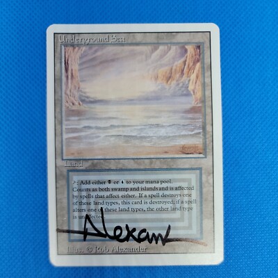 Underground Sea Revised Dual Artist Proof Signed Rob Alexander MTG