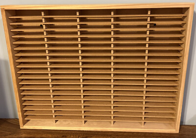 Napa Valley 100 Cassette Holder Rack Solid Pine with Box | eBay