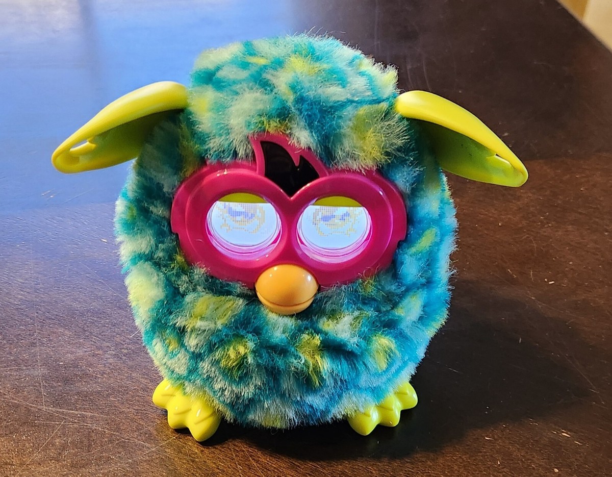 Furby Boom Peacock 2012 Hasbro Working Talking (Green Blue Pink