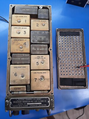 US ARMY Receiver Radio R-442 (XC-1)/VRC-12 **SN: 12**!! Power