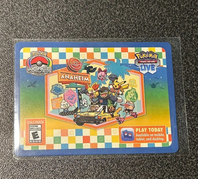 Pokemon World Championship 2025 Code Card PTCGL Paradise Resort