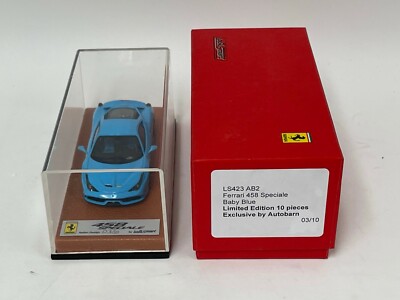1/43 Looksmart Ferrari 458 Speciale in Baby Blue with Titanium