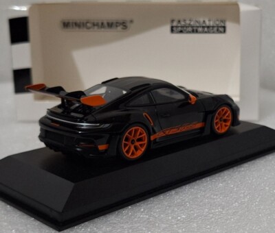 Porsche 911 (992) GT3 RS Weissach Packet 2023 Black / Orange 1:43