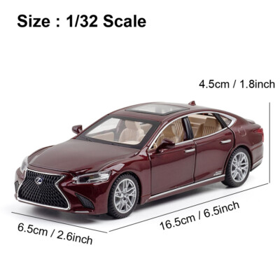 1/32 Lexus LS500h Alloy Diecast Model Car Toy Collection