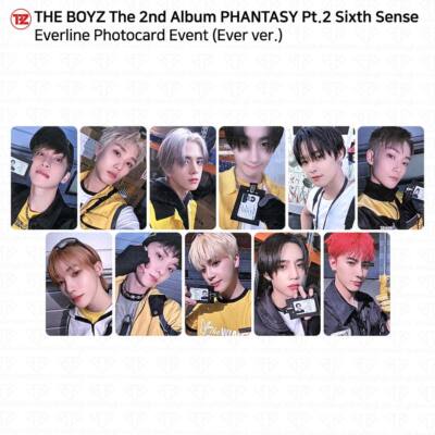 The Boyz 2nd Album Phantasy Pt.2 Sixth Sense Everline Photocard