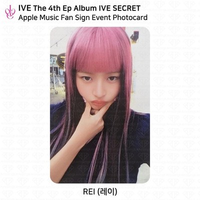 IVE 4th EP Album IVE SECRET Applemusic Fan Sign Photocard WONYOUNG