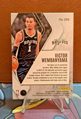 2023-24 Panini Phoenix VICTOR WEMBANYAMA Red Cracked Ice Rookie RC
