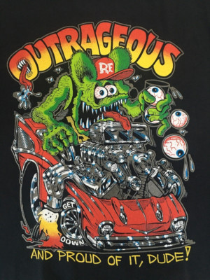 Ed Roth Rat Fink Race Funny Cotton Black S-2345XL Unisex T-Shirt