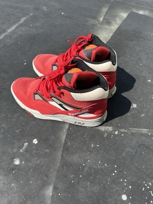 Size 8.5 - Reebok Pump Omni Zone Retro Red Black | eBay